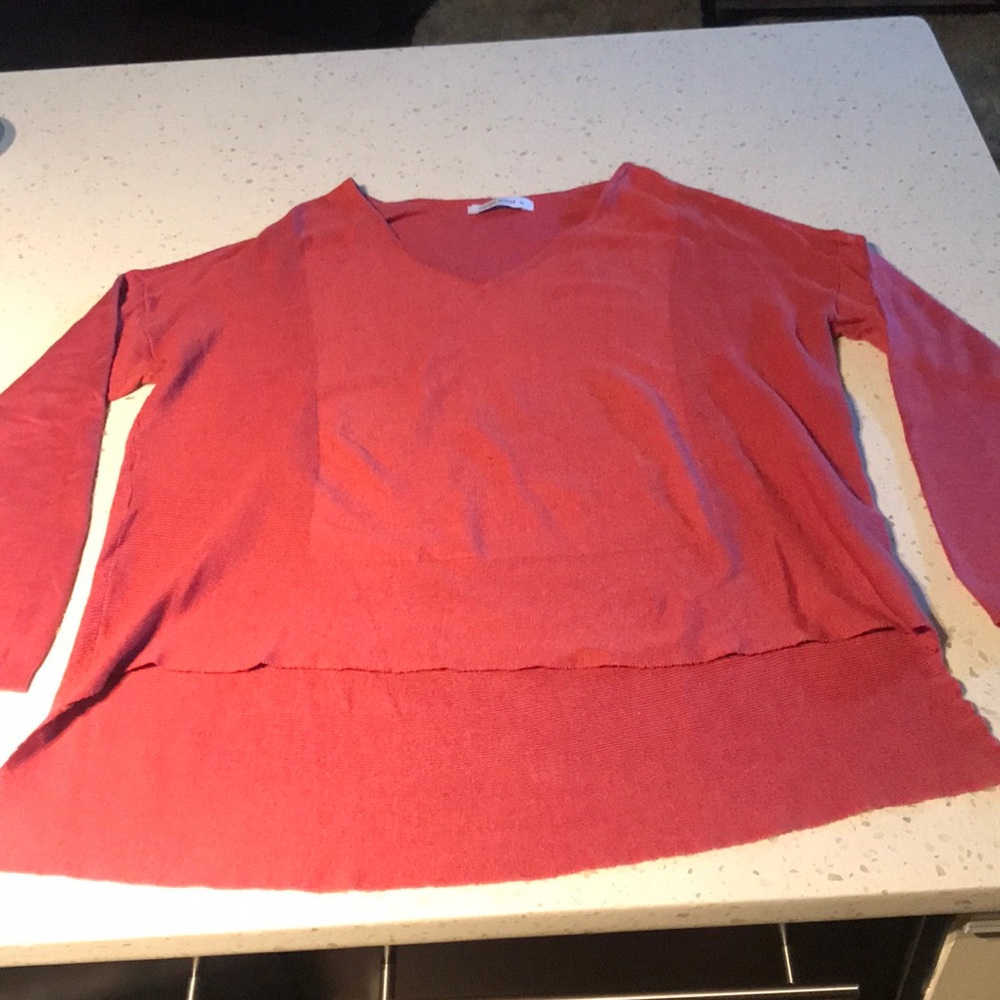 Oxford Sunday hi-low sweater